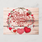 Valentine Greetings Postkarte (Vorderseite)