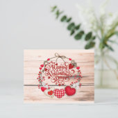 Valentine Greetings Postkarte (Stehend Vorderseite)