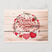 Valentine Greetings Postkarte (Vorderseite)