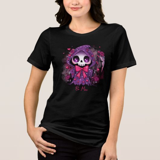 Valentine Grim Reaper Tri-Blend Shirt (Vorderseite)