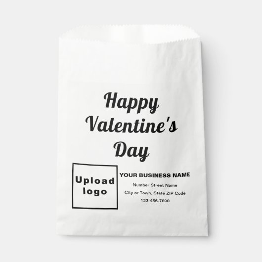 Valentine Gruß auf Weißbuch-Tasche Geschenktütchen (Vorderseite)