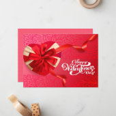 Valentine Grußkarte Mitteilungskarte (Vorderseite/Rückseite Beispiel)