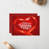 Valentine Grußkarte Mitteilungskarte (Vorderseite/Rückseite Beispiel)