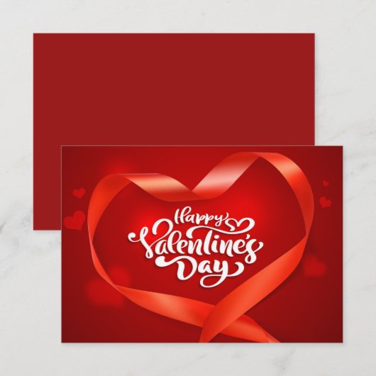 Valentine Grußkarte Mitteilungskarte (Vorne/Hinten)