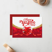 Valentine Grußkarte Mitteilungskarte (Vorderseite/Rückseite Beispiel)