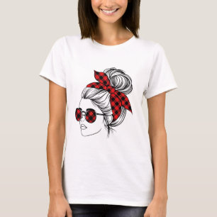 Valentine Hair Scheckbow & Sonnenbrille T-Shirt