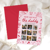 Valentine Hand Drawn How Old Was The Daddy Game Einladung