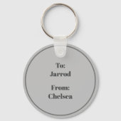 Valentine He Lieben Me Schlüsselanhänger (Rückseite)