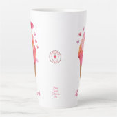Valentine Hearine Ice Cone Niedliche Kunst Milchtasse (Vorderseite)
