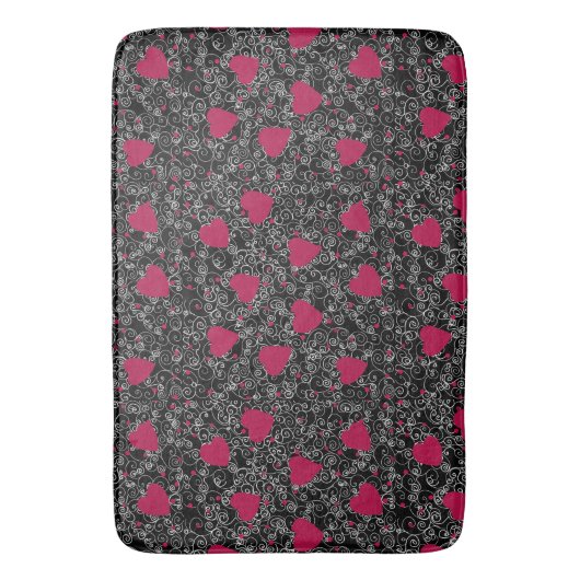 Valentine Heart Art Badematte (Vorderseite Vertikal)