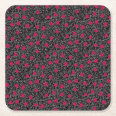 Valentine Heart Art Rechteckiger Pappuntersetzer (Vorderseite)