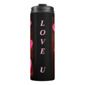 Valentine Heart Art Thermosbecher (Vorderseite)