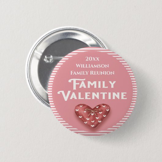 Valentine Heart Award Wiedersehen Button (Vorne & Hinten)