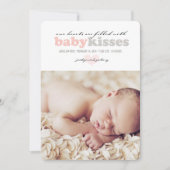 Valentine Heart Baby Girl Geburtskarte Feiertagskarte (Vorderseite)