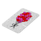 Valentine Heart Balloon Illustration Magnet (Linke Seite)