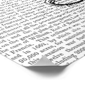 Valentine Heart Balloon Illustration Poster (Ecke)