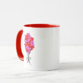 Valentine Heart Balloon Illustration Tasse (Vorderseite Links)