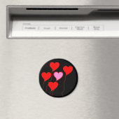 Valentine Heart Balloons Magnet (In Situ (Geschirrspüler))