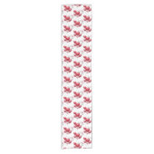 Valentine Heart Balloons Table Runner Kurzer Tischläufer (Vorderseite)