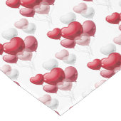 Valentine Heart Balloons Table Runner Kurzer Tischläufer (Ecke)