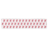 Valentine Heart Balloons Table Runner Kurzer Tischläufer (Horizontal)