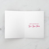 Valentine Heart Card. You Are Here. Dankeskarte (Innenseite)