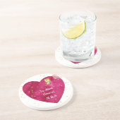 Valentine Heart Coaster Getränkeuntersetzer (Seite)