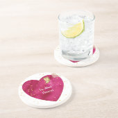 Valentine Heart Coaster Getränkeuntersetzer (Seite)