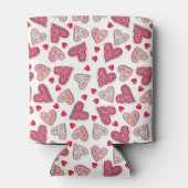 Valentine Heart Cookies Muster Dosenkühler (Rückseite)