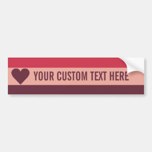 Valentine Heart Custom Autoaufkleber