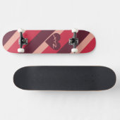 Valentine Heart Custom Monogram Skateboards (Horizontal)