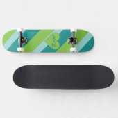 Valentine Heart Custom Monogram Skateboards (Horizontal)