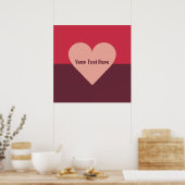 Valentine Heart Custom Poster (Küche)