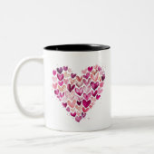 Valentine Heart Design Coffee Tasse (Links)