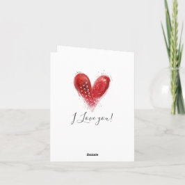Valentine Heart design Feiertagskarte