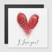 Valentine Heart design Magnetkarte (Vorne/Hinten)