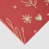 Valentine heart floral tissue paper seidenpapier (Detail)
