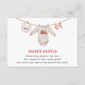 Valentine Heart Girl Duschkabine Windelwanne Begleitkarte (Vorderseite)