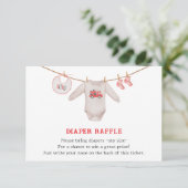 Valentine Heart Girl Duschkabine Windelwanne Begleitkarte (Stehend Vorderseite)