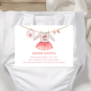 Valentine Heart Girl Duschkabine Windelwanne Begleitkarte