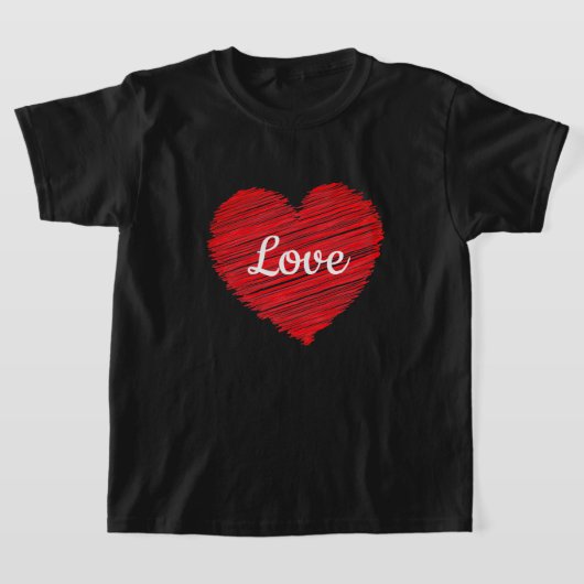 Valentine Heart Girls T - Shirt (Ablage )