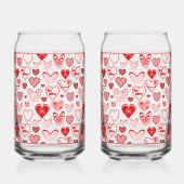Valentine Heart Glass Dosenglas (Rückseite)
