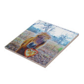 Valentine Heart Horse Fliese (Seite)