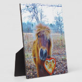 Valentine Heart Horse Fotoplatte (Seite)