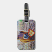 Valentine Heart Horse Gepäckanhänger (Vorderseite vertikal)