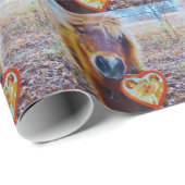 Valentine Heart Horse Geschenkpapier (Rolleneckpunkt)