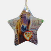 Valentine Heart Horse Keramik Ornament (Rechts)
