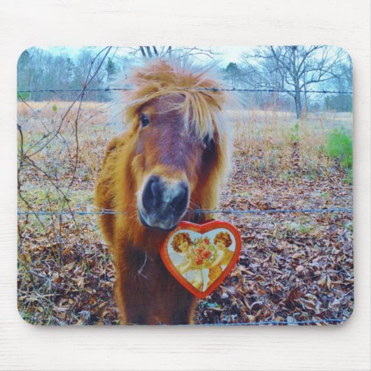 Valentine Heart Horse Mousepad (Vorne)