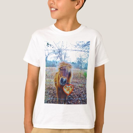Valentine Heart Horse T-Shirt (Vorderseite)