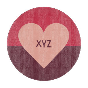 Valentine Heart kundenspezifische Monogramm-Schnit Schneidebrett